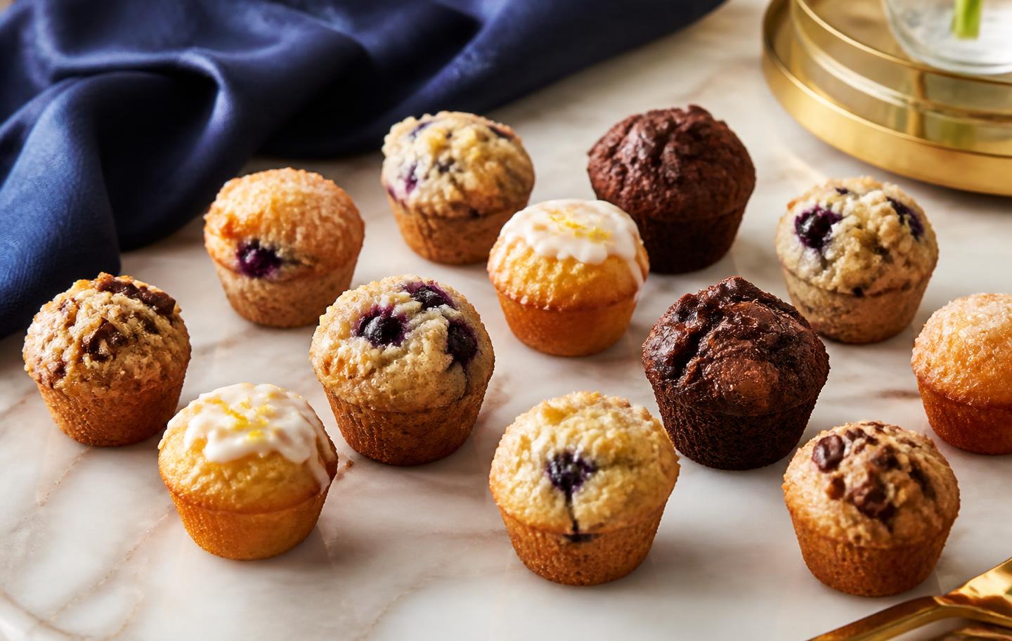 Assorted Crumb Bouchée mini muffin bites